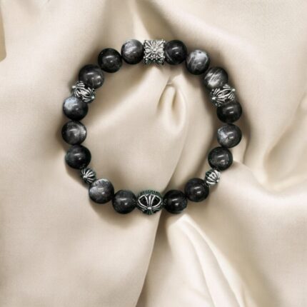 Metal Black Tourmaline BaZi Bracelet