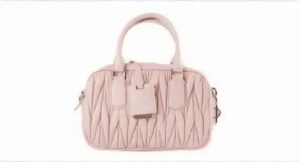 MO MO Ruffled Bowling Bag Pink