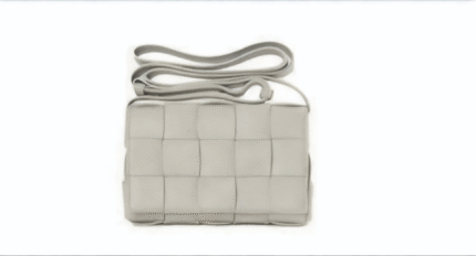 Woven Grids Pattern Sheepskin Ladies Bag