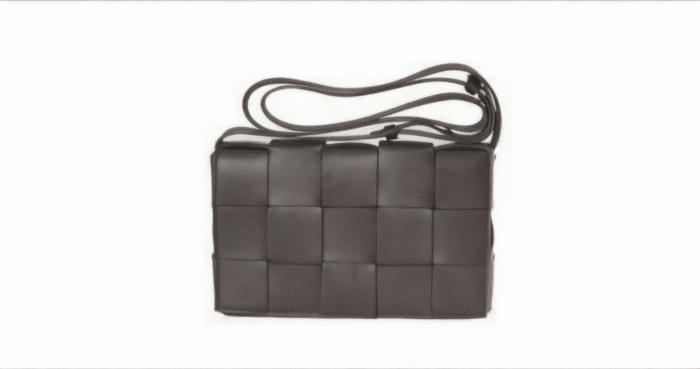 Woven Grids Pattern Sheepskin Ladies Bag